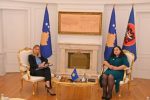 Thumbnail for the post titled: Presidentja Osmani priti në takim Kryetaren e Gjykatës Kushtetuese