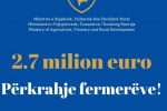 Thumbnail for the post titled: Mbi 2 milionë euro përkrahje fermerëve