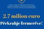 Thumbnail for the post titled: Mbi 2 milionë euro përkrahje fermerëve